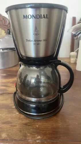 Cafeteira Elétrica Mondial Dolce Arome Inox - 32 Xícaras (Jarra de Vidro)