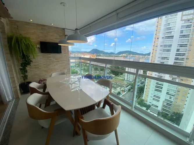 Apartamento à venda 3 quartos lazer Ponta da Praia Santos/SP