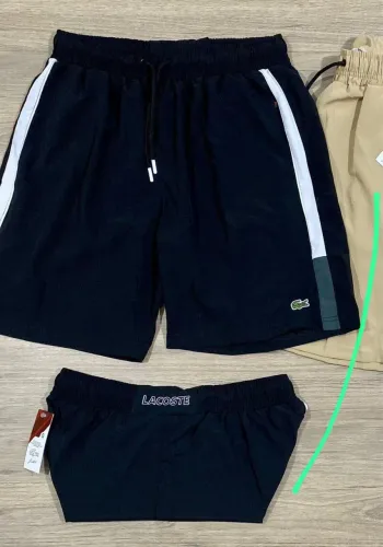 BERMUDA DRI-FIT LACOSTE PRETA