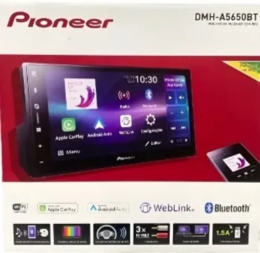 Pionner DMH-A5650bt - Multimídia RECEIVER com tela Capacitiva