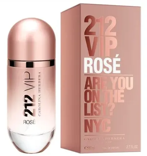 PERFUME FEMININO 212 VIP ROSÉ 80ML CAROLINA HERRERA ORIGINAL E LACRADO
