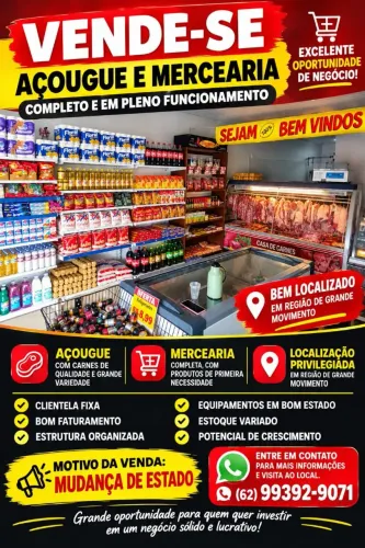 Vendo açougue com mercearia 