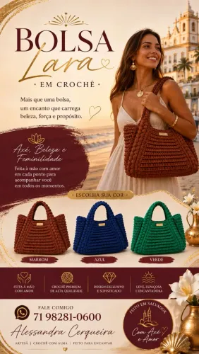 BOLSA LARA CROCHET ENCOMENDAS