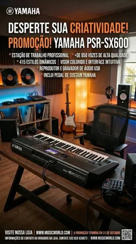 Teclado Yamaha sx600