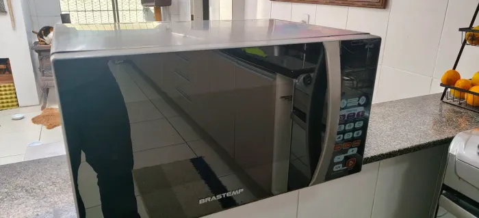 Microondas Brastemp 30L todo em Inox Linnndo !!!! 