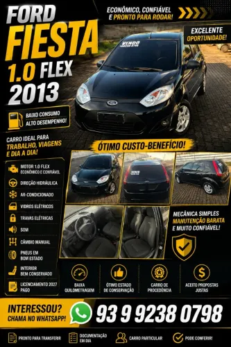 Ford Fiesta 1.0 8V Flex/class 1.0 8V Flex 5P 2013