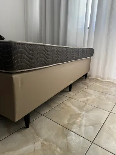 Cama box e colchão solteiro ortobom