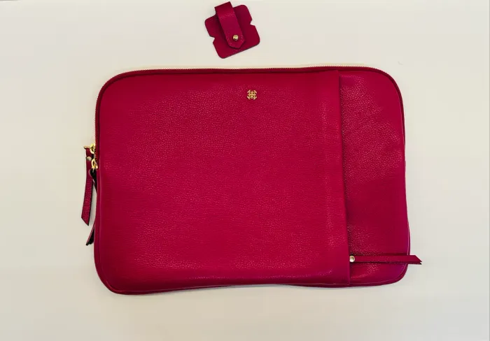 Case em couro para notebook 14