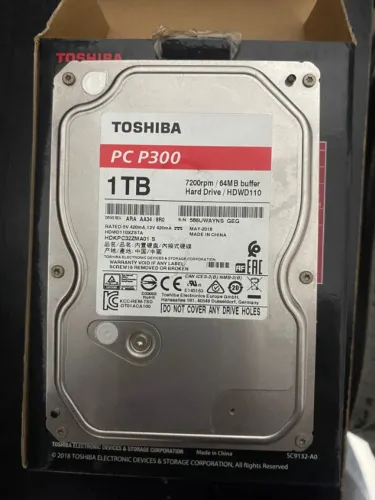 HD Toshiba P300 1TB 3.5" Sata III 6GB/s