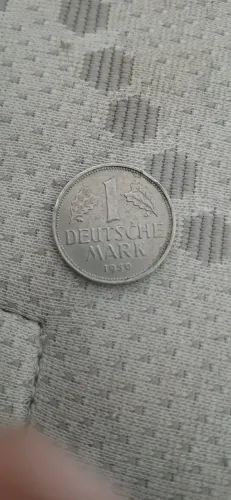 Moeda Antiga Alemanha 1 Deutsche Mark 1950 F Original - Colecionável