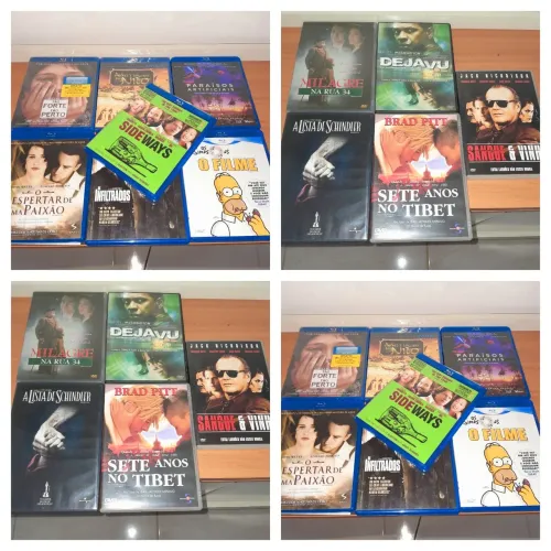 Lote 12 filmes - bluray e dvd