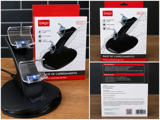 Base de carregamento duplo para controle de PS4 / OFERTA IMPERDÍVEL