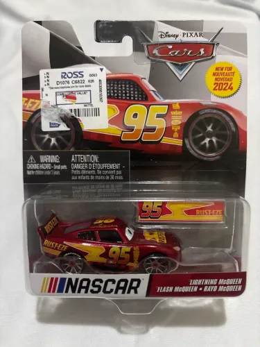 Carrinho Matel Disney PIXAR CARROS - NASCAR - modelo 95 RUST-EZE - Relâmpago McQueen