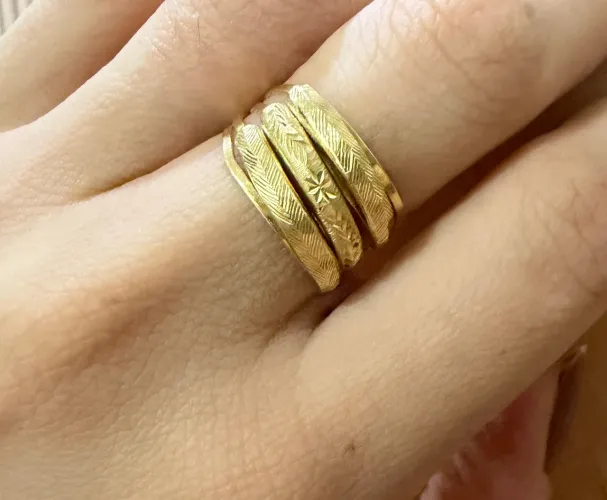 Anel de ouro 18k