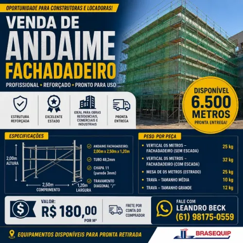 Vendo ANDAIME FACHADEIRO