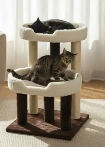 Cama para gato com arranhador 