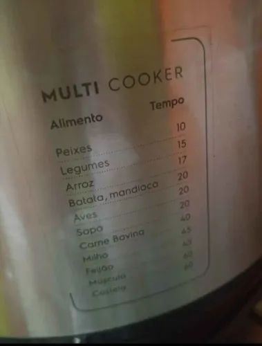 Panela de pressão elétrica 