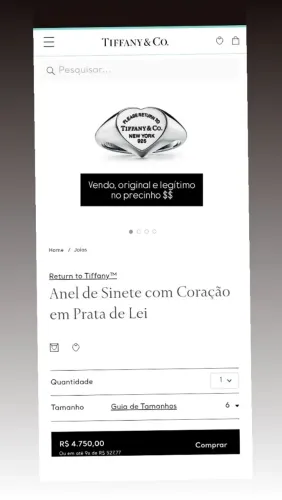 Anel prata