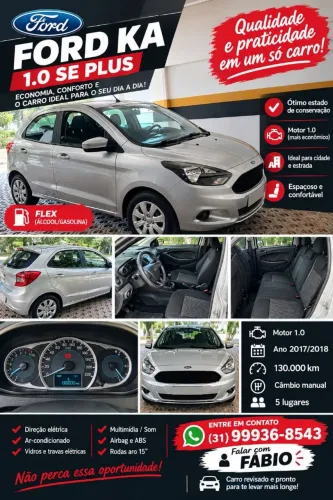 Ford KA 1.0 Se/se Plus Tivct Flex 5P 2018
