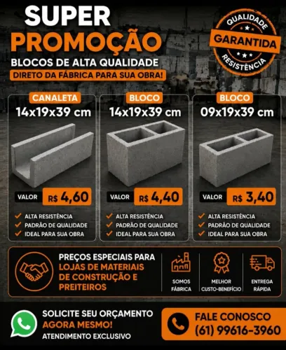 Blocos de concreto estrutural 