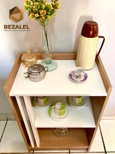 Cantinho do café em MDF design Slim