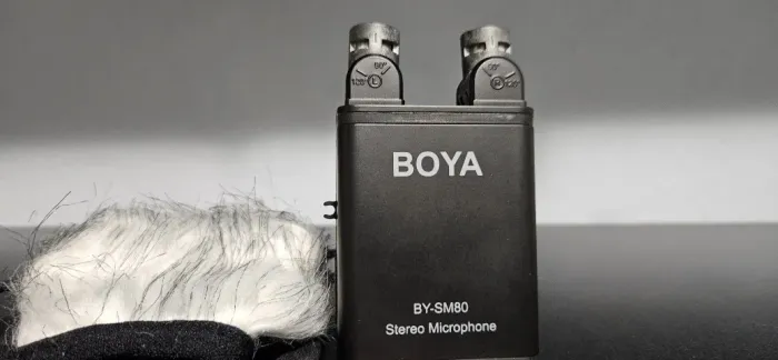 Microfone Boya BY-SM80 - usado