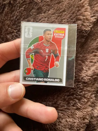 Extra sticker cr7 prata