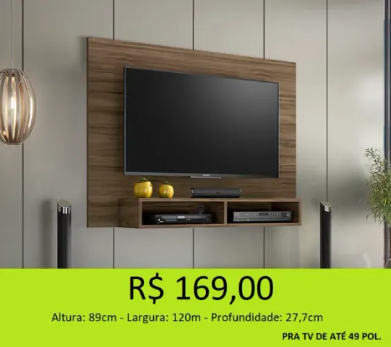 Painel pequeno pra tv de até 49 pol - a pronta entrega 