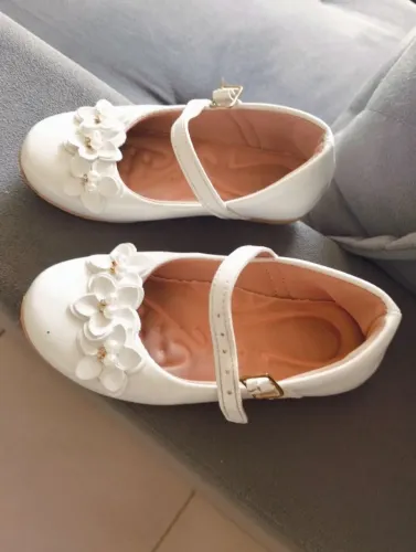 Sapato menina 26 Semi-novo Branco 