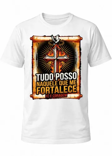 Camiseta mensagem evangélica P M G
