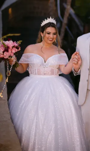 Vestido de noiva LUXO princesa