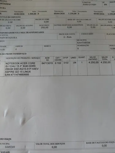 Computador ACER 6 meses de uso