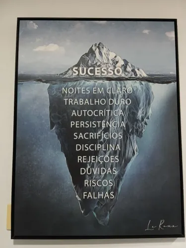 Quadro motivacional Grande tamanho 1 metro de comprimento 72 cm de largura 