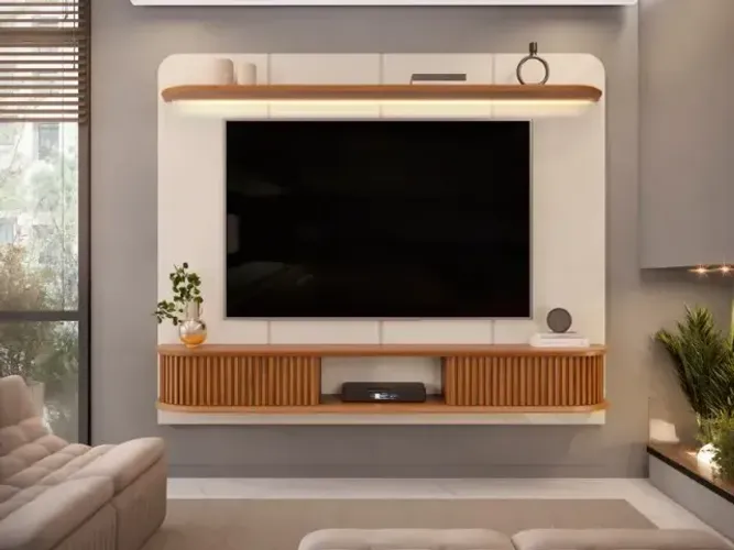 PAINEL COM RACK SUSPENSO SEM O LAD ( MOSTRUÁRIO)