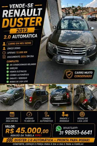 Renault Duster Dynamique 2.0 Hi-flex 16V Aut. 2013