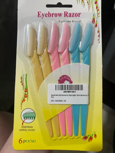 Navalha sobrancelha eyebrow razor Novo 6 unidades