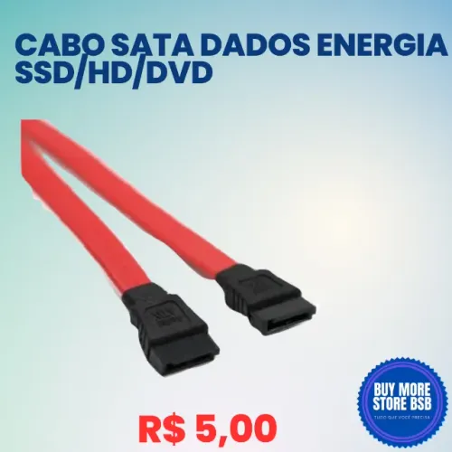 Cabo Sata De Dados 90graus 50CM Hd/Ssd/Dvd