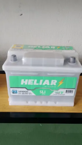 Bateria heliar HE60DD 60AH 24 meses de garantia entrega e instalação e check-up grátis ?