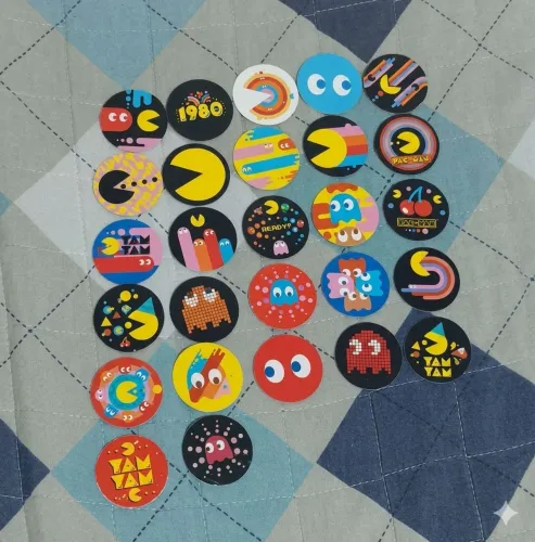 Lote Com 26 Tazos Pac-man Elma Chips (2020) Originais