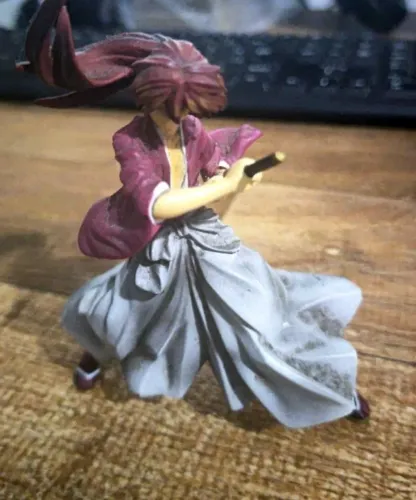 Boneco coleção Kenshin Hiruma. Battousai. SamuraiI X. Rurouni Kenshin