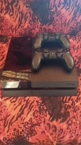PLAYSTATION 4 FAT DESBLOQUEADO C/ GOLD HEN/+1000 JOGOS.