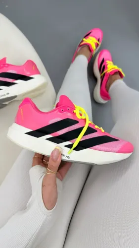 Tênis Feminino Adidas Adizero EVO SL Pink/Preto Importado Premium Disponível 34 AO 39