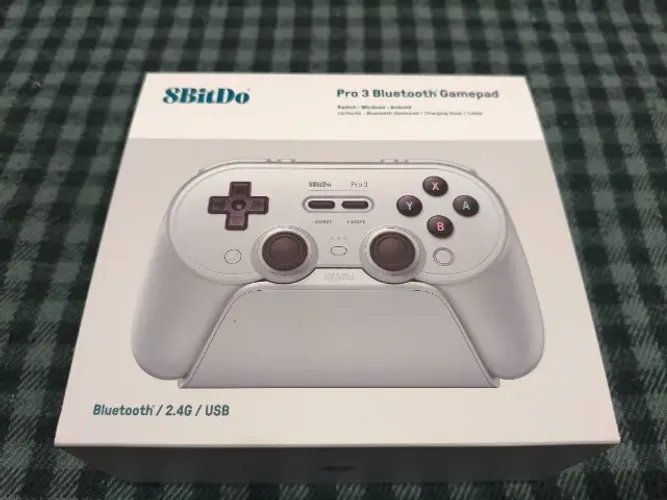 8BitDo Pro 3 Sem fio com dock cinza lacrado