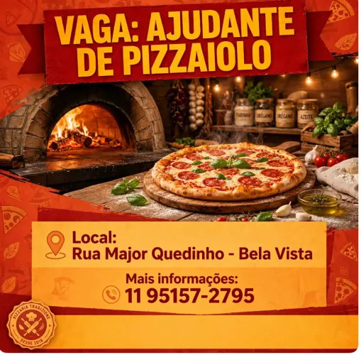 Ajudante de pizzaiolo