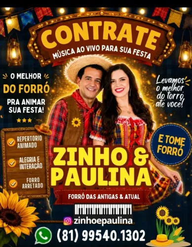 Forró Banda cantor cantora música ao vivo forró 