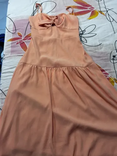 Vestido Longo Riachuelo salmão Tamanho P Novo