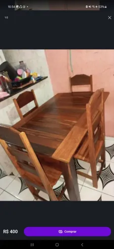 Mesa de 4 cadeira