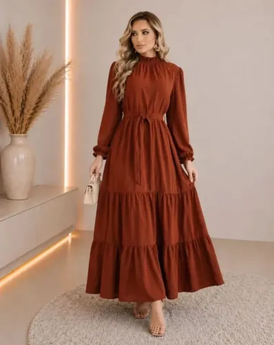 Vestidos manga longa 