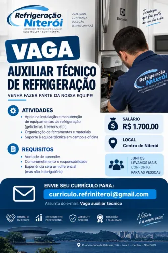 Auxiliar Técnico - Refrigeração