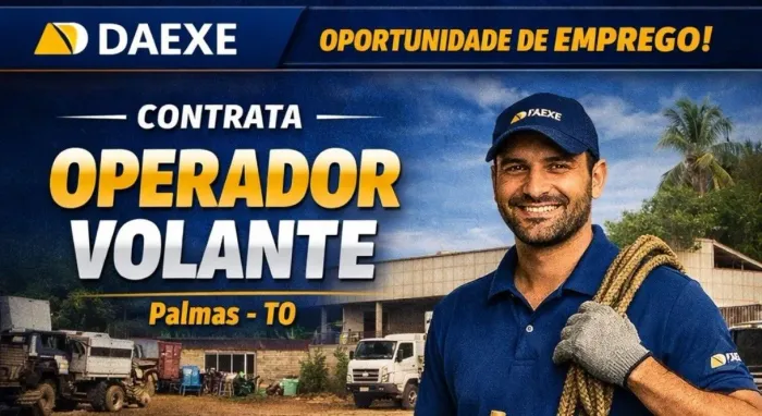 Vaga de emprego em Palmas/TO